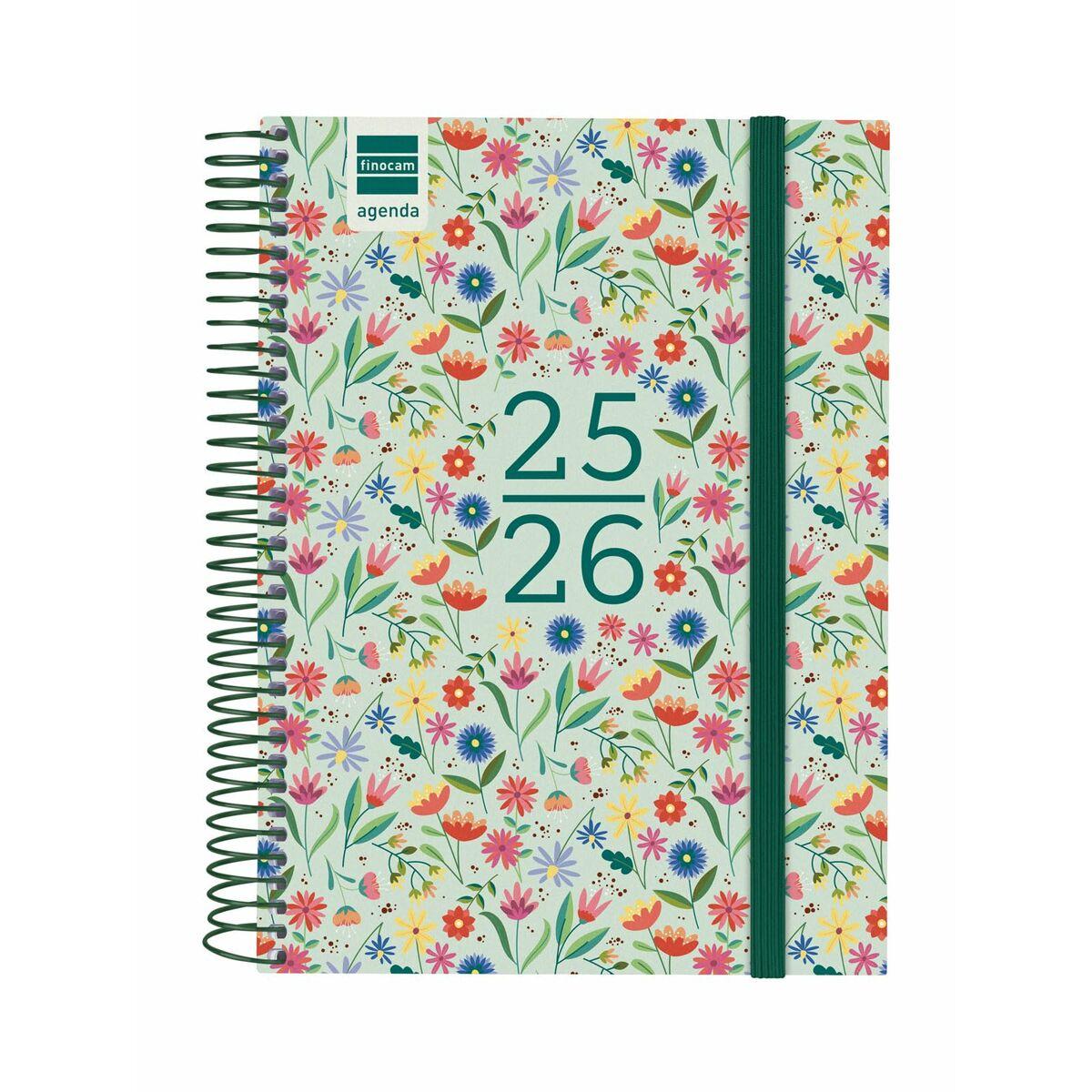 Kalender dag-til-dag Finocam - blomsterdesign 2025/26