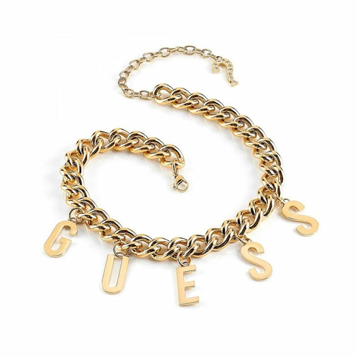 Guess chokerhalskæde UBN20004 - guldfarvet med bogstaver