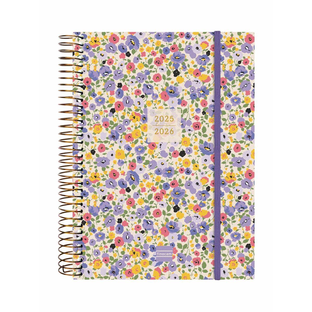 Kalender A5 Finocam - 18 måneder, multifarvet, spiral