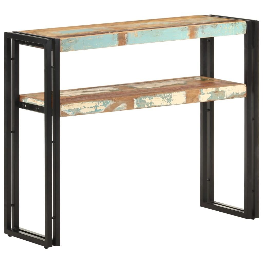 Konsolbord 90x30x75 cm massivt genbrugstræ