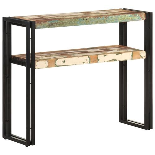 Konsolbord 90x30x75 cm massivt genbrugstræ