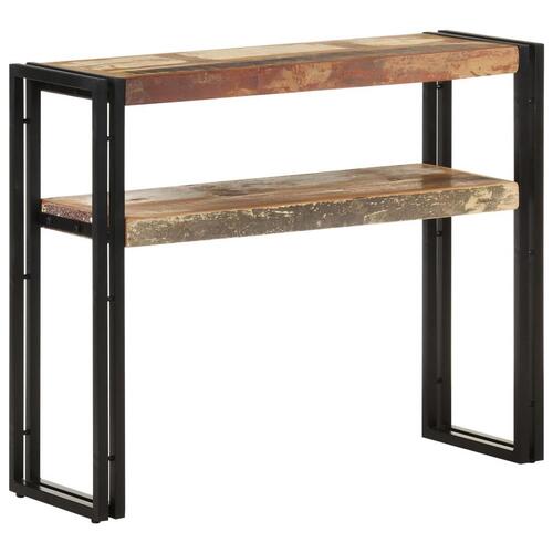 Konsolbord 90x30x75 cm massivt genbrugstræ