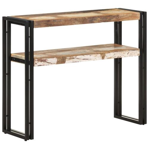 Konsolbord 90x30x75 cm massivt genbrugstræ