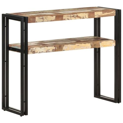Konsolbord 90x30x75 cm massivt genbrugstræ