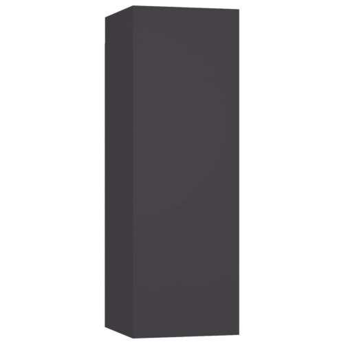 Tv-borde 2 stk. 30,5x30x90 cm konstrueret træ grå