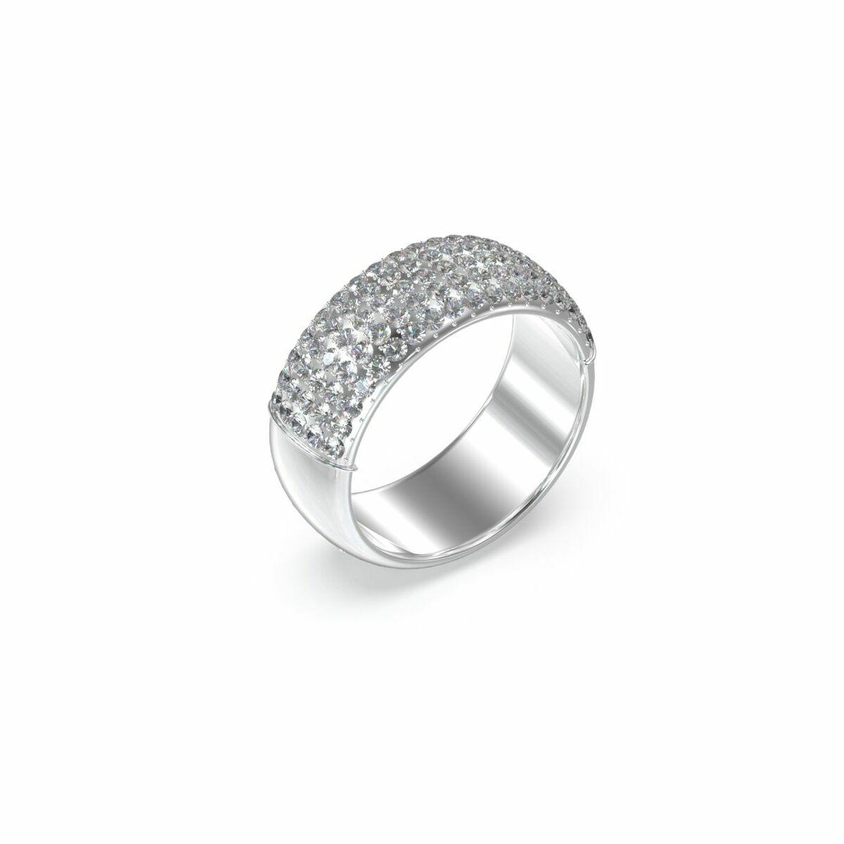 Guess dame-ring i rustfrit stål, grå - størrelse 16 (JUBR03180JWRH56)