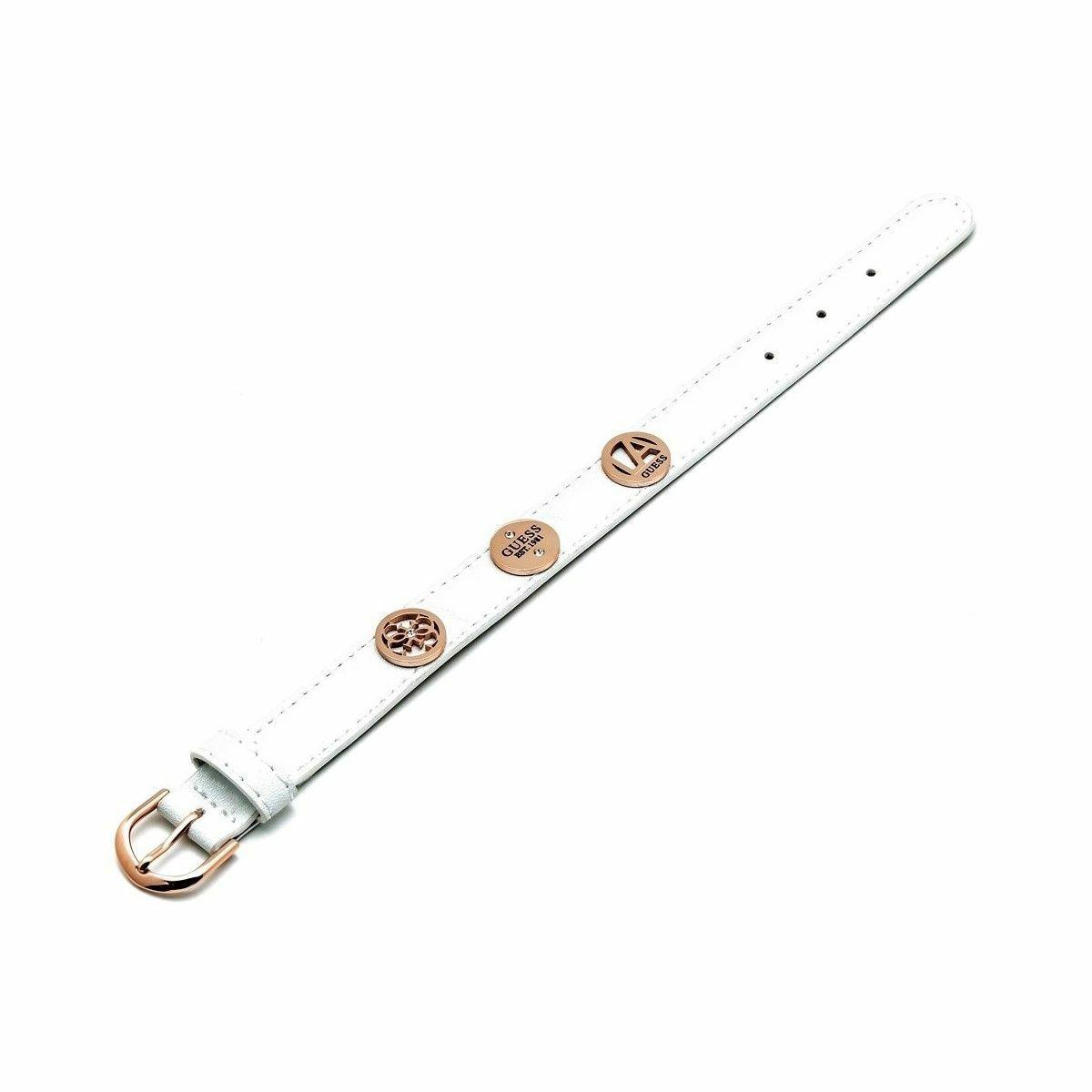 Armbånd dame Guess - hvid læder, 20 cm