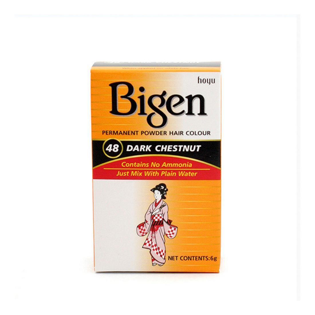 Bigen Permanent hårfarve Nº48 Dark Chestnut 6 g