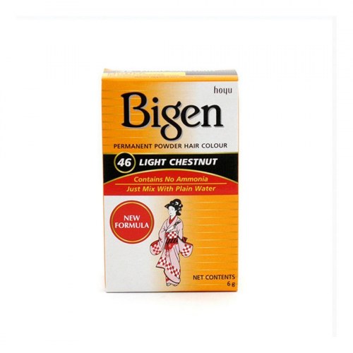 Bigen Permanent Hårfarve Pulver 46 Light Chestnut - 6 g