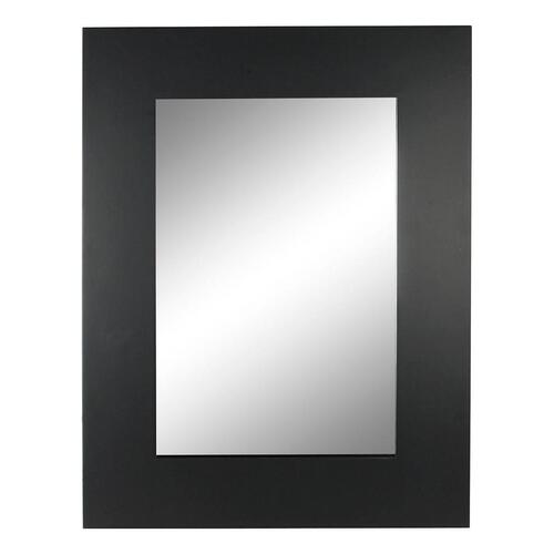 Vægspejl Sort Træ MDF (60 x 2.5 x 86 cm)