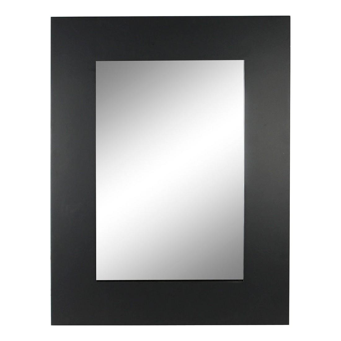 Vægspejl Sort Træ MDF (60 x 2.5 x 86 cm)