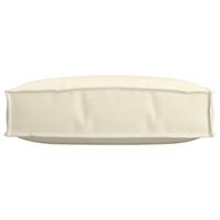 Pallepude til sæde creme 60 x 60 x 12 cm Oxford stof