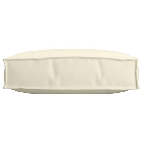 Pallepude til sæde creme 60 x 60 x 12 cm Oxford stof