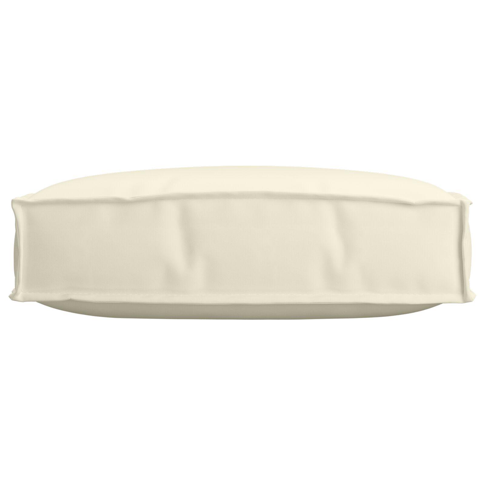 Pallepude til sæde creme 60 x 60 x 12 cm Oxford stof