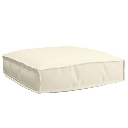 Pallepude til sæde creme 60 x 60 x 12 cm Oxford stof
