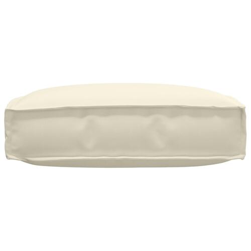 Pallepude til sæde creme 60 x 60 x 12 cm Oxford stof