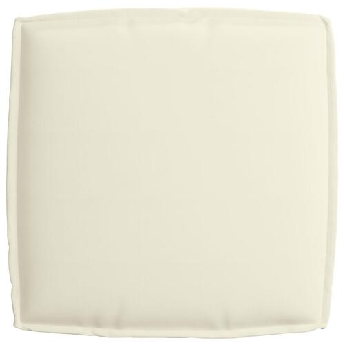 Pallepude til sæde creme 60 x 60 x 12 cm Oxford stof