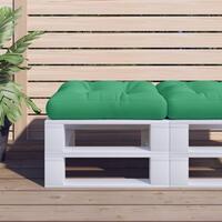 Pallehynde 58x58x10 cm stof grøn