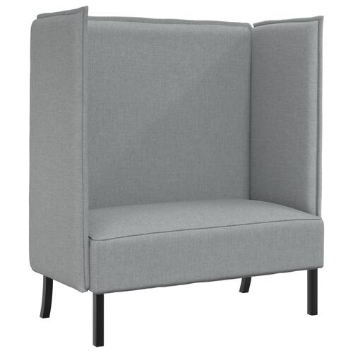 Højrygget Sofa Lysegrå 109x56x121 cm Stof