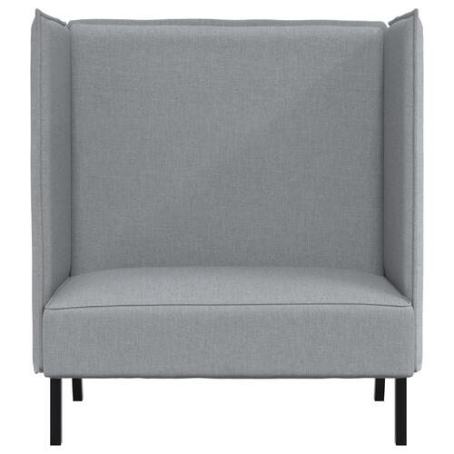 Højrygget Sofa Lysegrå 109x56x121 cm Stof