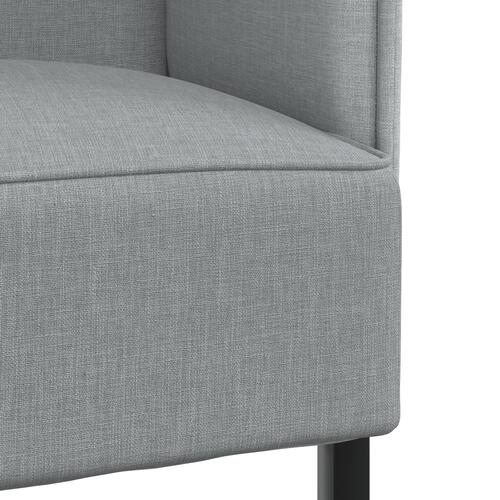 Højrygget Sofa Lysegrå 109x56x121 cm Stof
