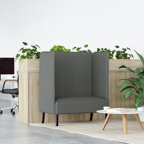 Højrygget Sofa Mørkegrå 109x56x121 cm Stof