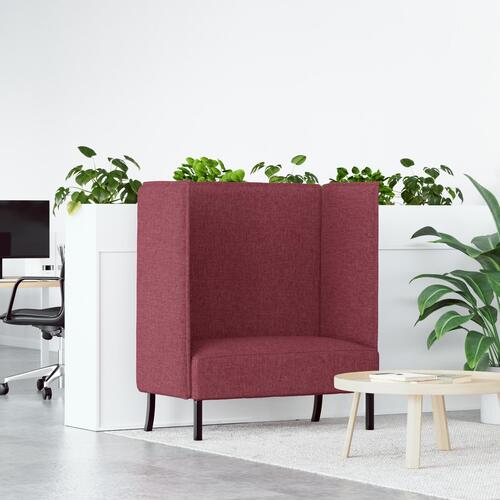 Højrygget Sofa Vin Rød 109x56x121 cm Stof