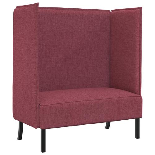 Højrygget Sofa Vin Rød 109x56x121 cm Stof