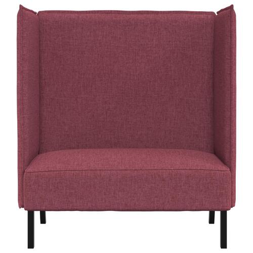 Højrygget Sofa Vin Rød 109x56x121 cm Stof