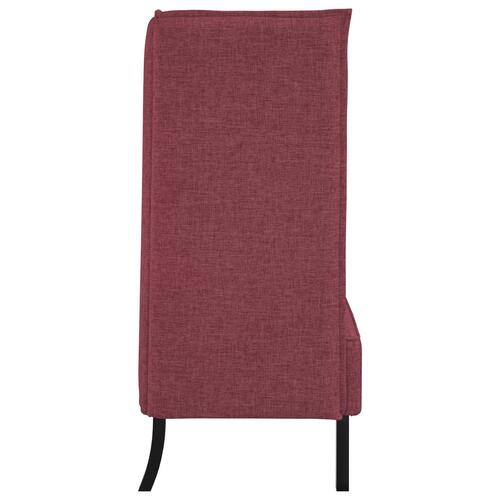 Højrygget Sofa Vin Rød 109x56x121 cm Stof