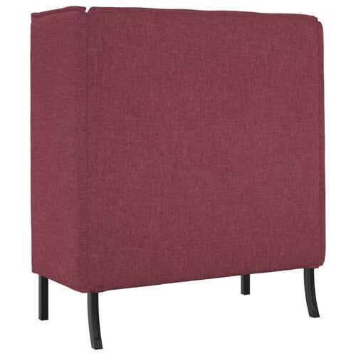 Højrygget Sofa Vin Rød 109x56x121 cm Stof