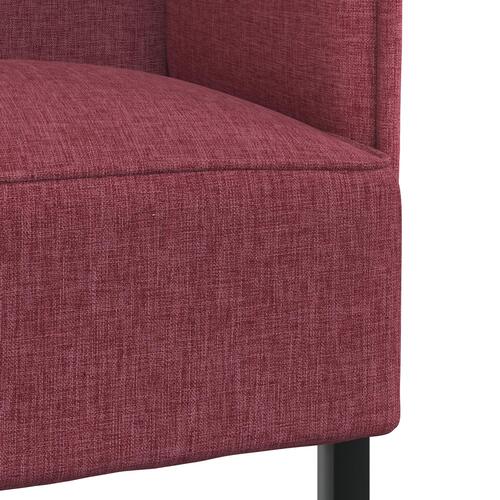 Højrygget Sofa Vin Rød 109x56x121 cm Stof