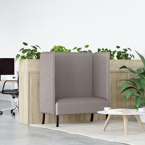 Højrygget Sofa Taupe 109x56x121 cm Stof