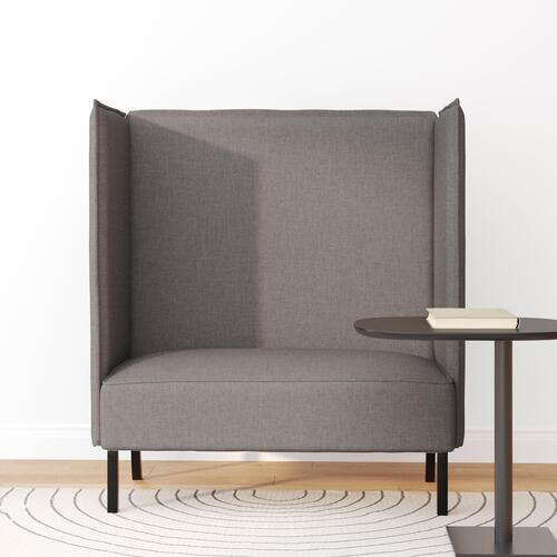 Højrygget Sofa Taupe 109x56x121 cm Stof