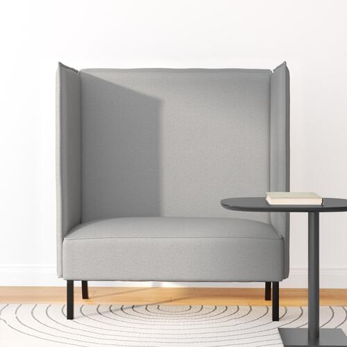 Højrygget Sofa Lysegrå 109x56x121 cm Stof