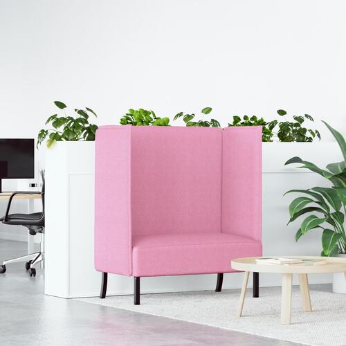 Højrygget sofa Pink 109x56x121 cm Stof