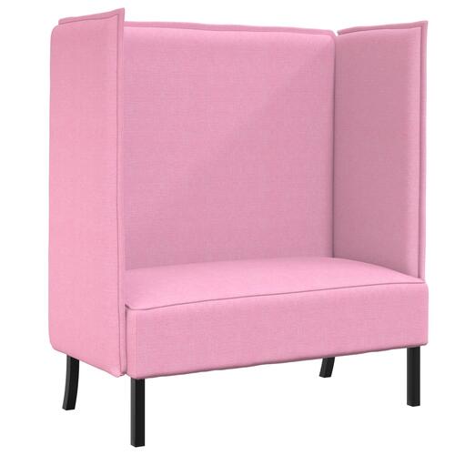 Højrygget sofa Pink 109x56x121 cm Stof