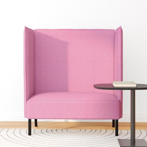 Højrygget sofa Pink 109x56x121 cm Stof