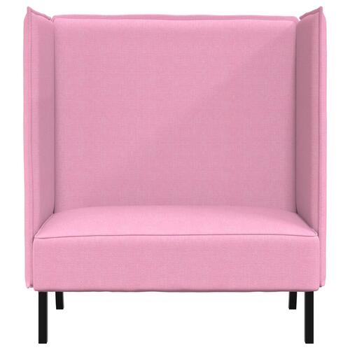 Højrygget sofa Pink 109x56x121 cm Stof