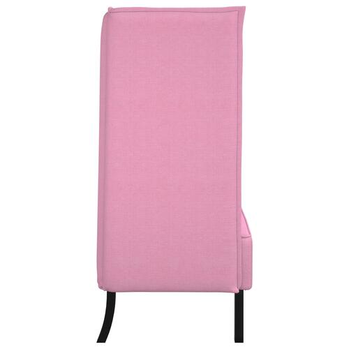Højrygget sofa Pink 109x56x121 cm Stof