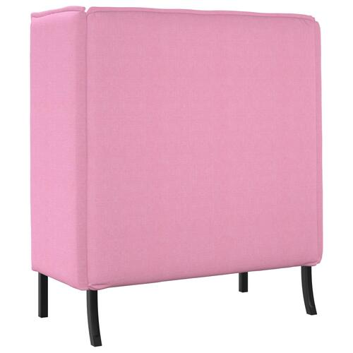 Højrygget sofa Pink 109x56x121 cm Stof