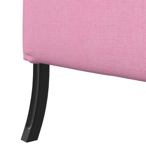 Højrygget sofa Pink 109x56x121 cm Stof