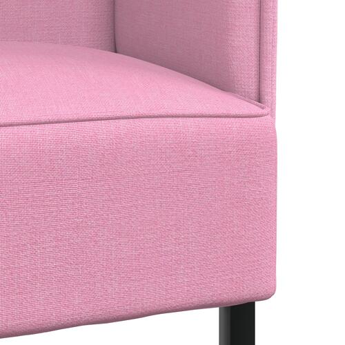 Højrygget sofa Pink 109x56x121 cm Stof