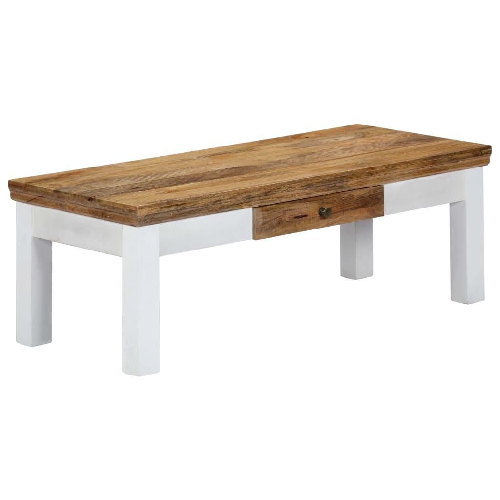 Sofabord 110 x 50 x 40 cm massivt mangotræ