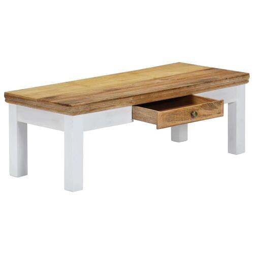 Sofabord 110 x 50 x 40 cm massivt mangotræ