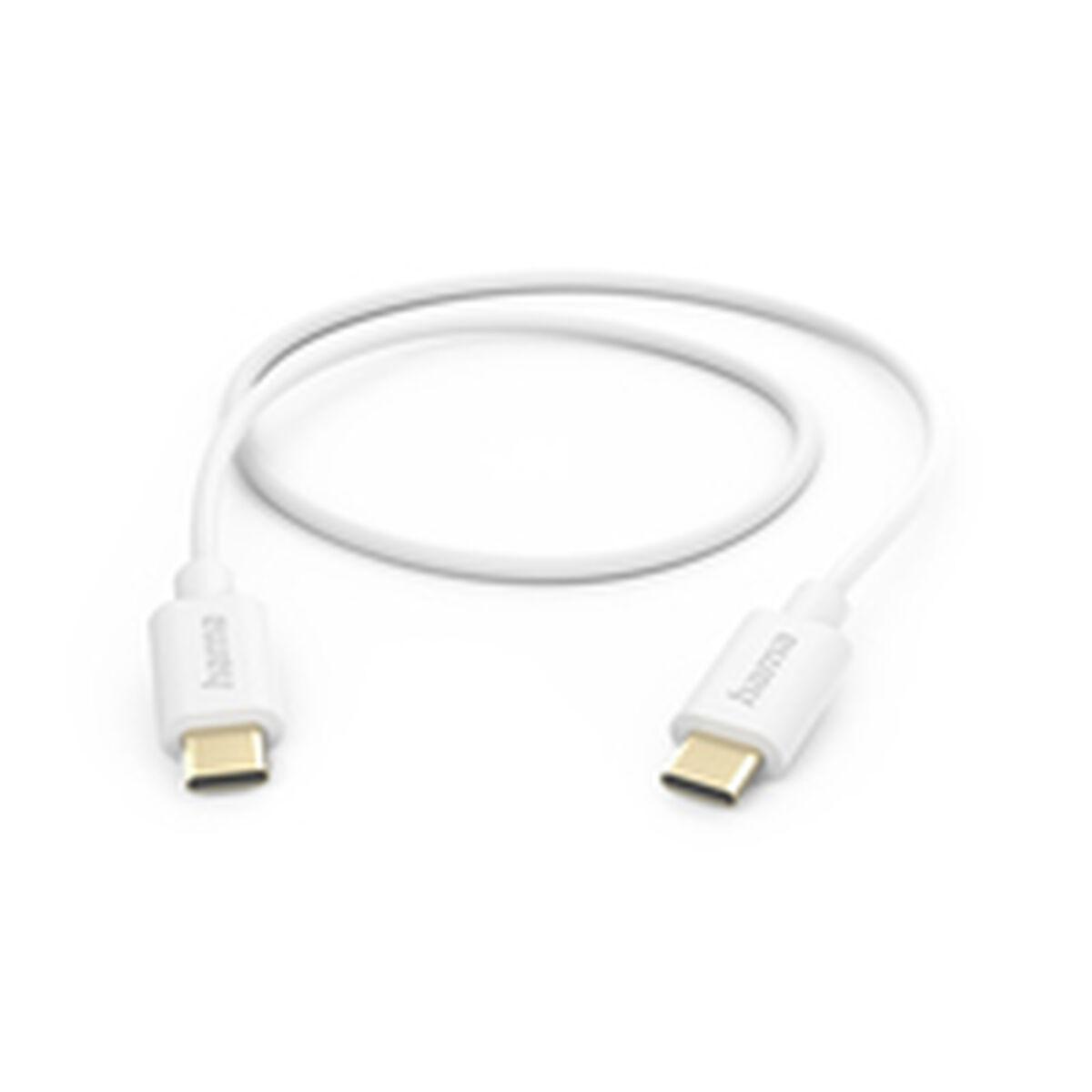 Hama USB-C til USB-C kabel 60 W - Hvid (00201590)