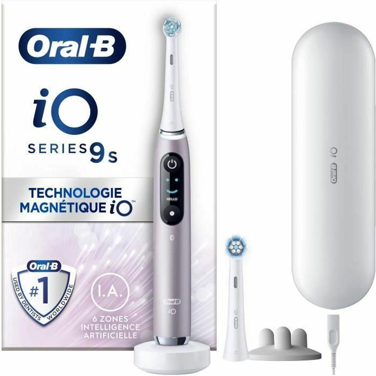 Oral-B iO Series 9s elektrisk tandbørste - Pink Quartz (2 enheder)