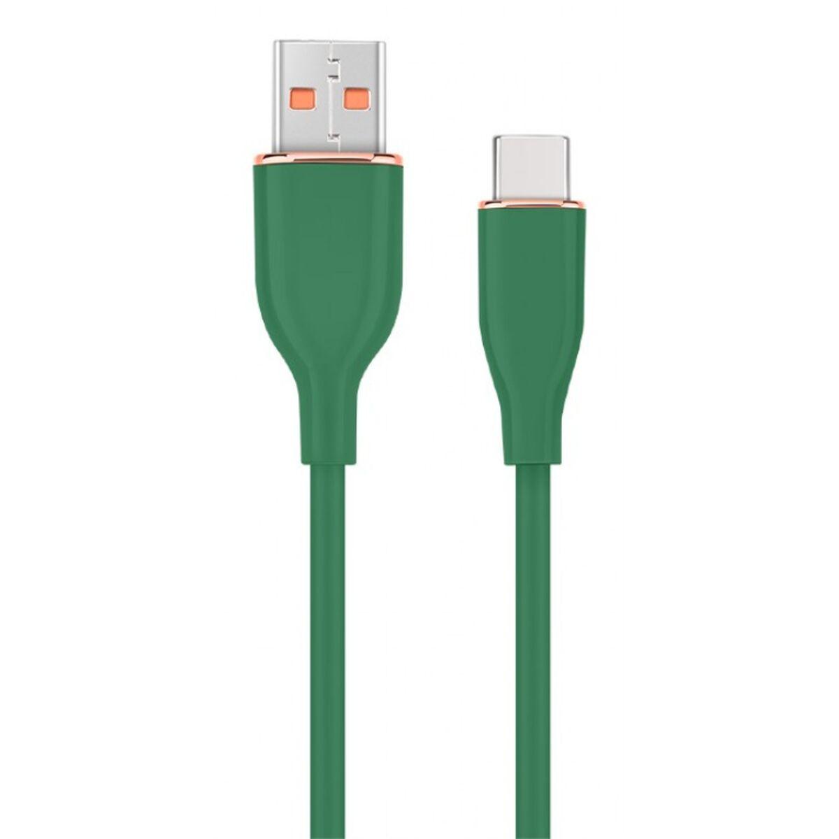 GEMBIRD USB-A til USB-C opladnings- og datakabel, 1,5 m, grøn billede