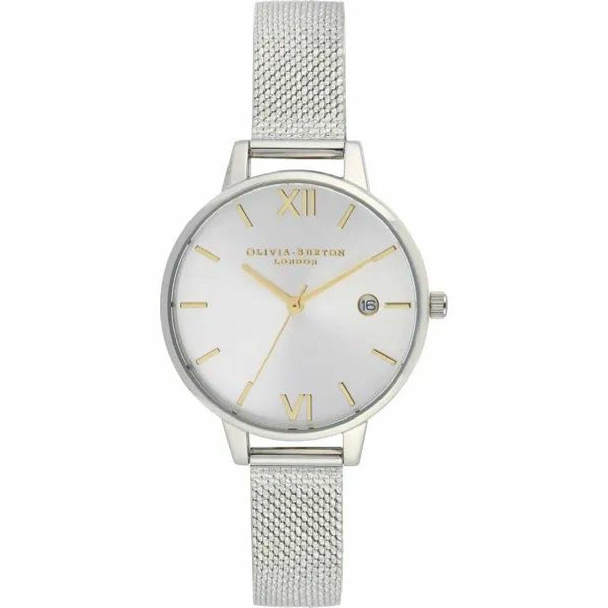 Olivia Burton dameur OB16DE02 - armbåndsur Ø 34 mm, grå/sølv
