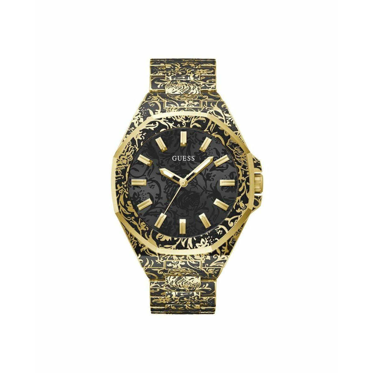 Guess herreur GW0700G1, sort/guld (Ø 46 mm)